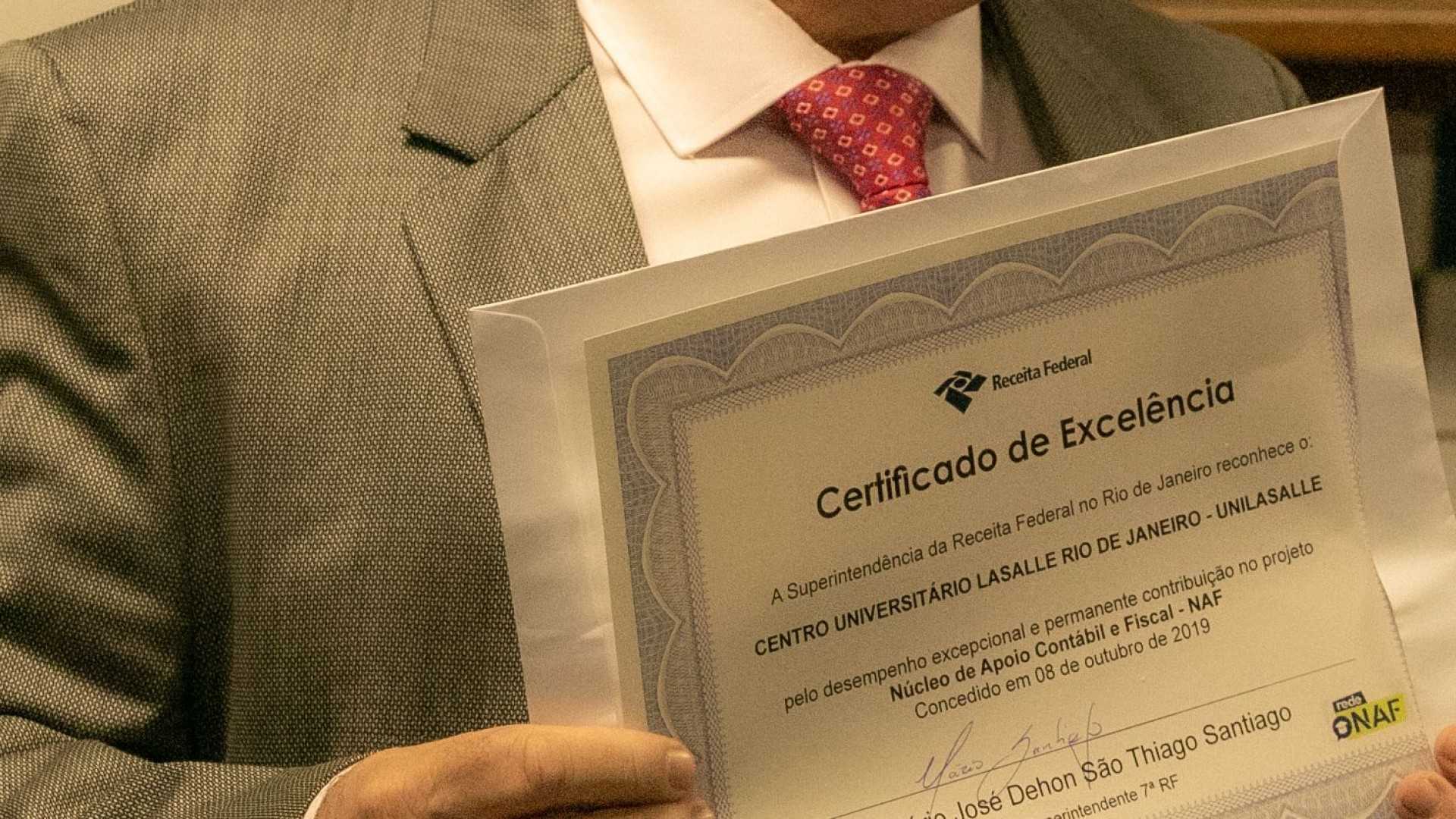 Institucional Noticias Certificado de Excelência Unilasalle Rio